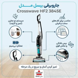 صفحه اصلی 165 جاروبرقی و زمینشوی بیسل Crosswave HF2 3845E